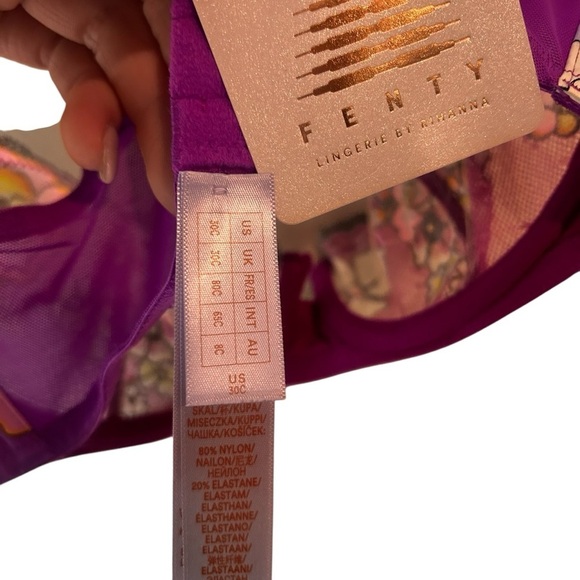 Savage x Fenty Mod Poppy Unlined Lace Balconette Bra- Size 30C - Picture 11 of 12